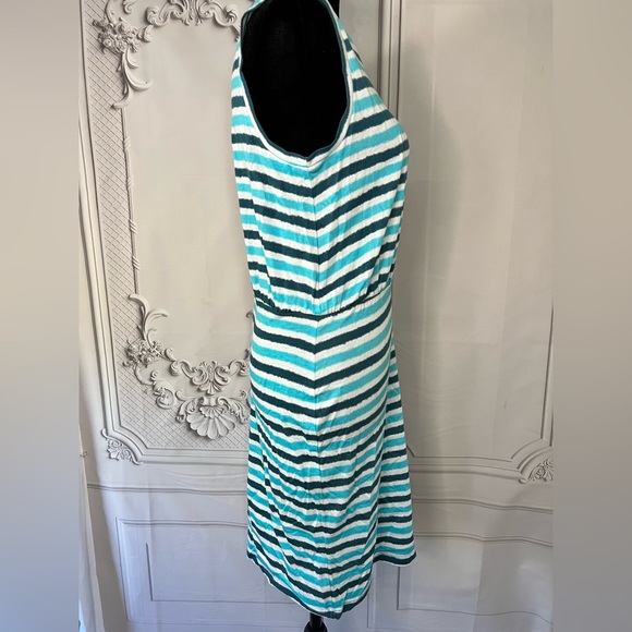 Michael Kors Nassau Teal Ikat Sleeveless Dress - Picture 7 of 8